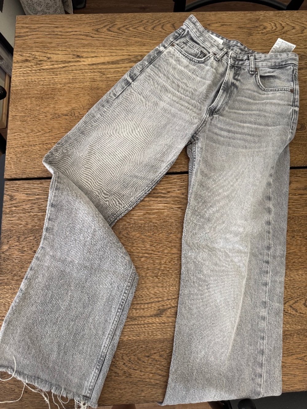 Zara High Waist Gray Jeans